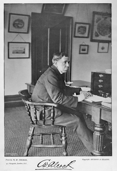 C.W. Alcock, aus Berühmte Kricketspieler und Kricketplätze, veröffentlicht von Hudson und Kearns, 1895 von English Photographer